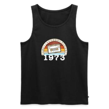 Gratest Hit of 1973 - 50. Geburtstag retro vintage - Männer Premium Bio Tank Top - Schwarz - Vorne - AI Model Male 178 light (178cm)