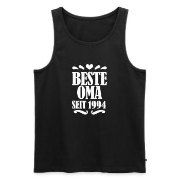 Beste Oma seit 1994 - Oma Geschenk - Männer Premium Bio Tank Top - Schwarz - Vorne - Michal (187cm)