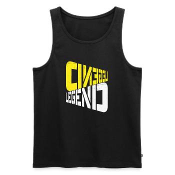 LEGEND - Men's Premium Organic Tank Top - black - Front - AI Model Male 178 light (178cm)