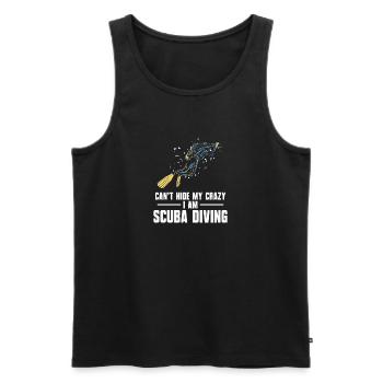 Scuba Diving Wassersport Design - Männer Premium Bio Tank Top - Schwarz - Vorne - AI Model Male 178 light (178cm)