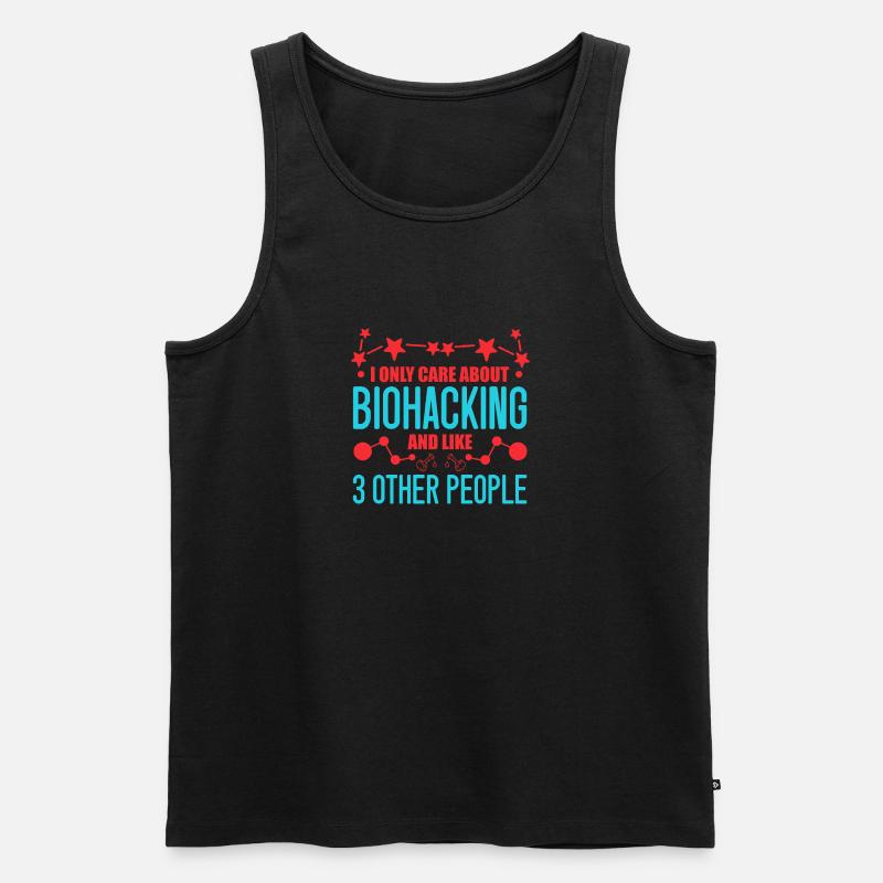 Lustiges Biohacking Design - Männer Premium Bio Tank Top - Schwarz