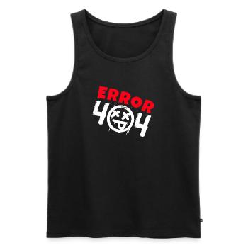 Error 404 Not Found - Men's Premium Organic Tank Top - black - Front - AI Model Male 178 light (178cm)