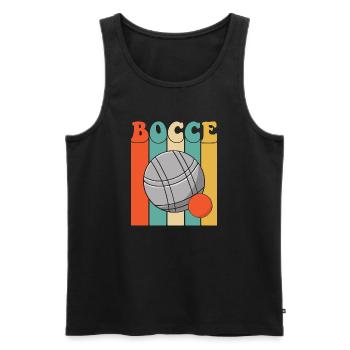 Bocce Spruch Bocce Ball mit Jack Bocci Game Bocce - Männer Premium Bio Tank Top - Schwarz - Vorne - AI Model Male 178 light (178cm)