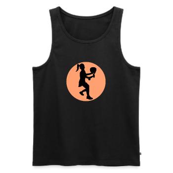 Players Sport Padel Tournament Leisure Rackets - Men's Premium Organic Tank Top - black - Front - Michal (187cm)