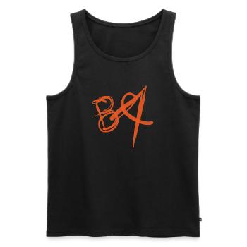 Gift idea for the Bachelor of Arts degree - Men's Premium Organic Tank Top - black - Front - AI Model Male 178 light (178cm)