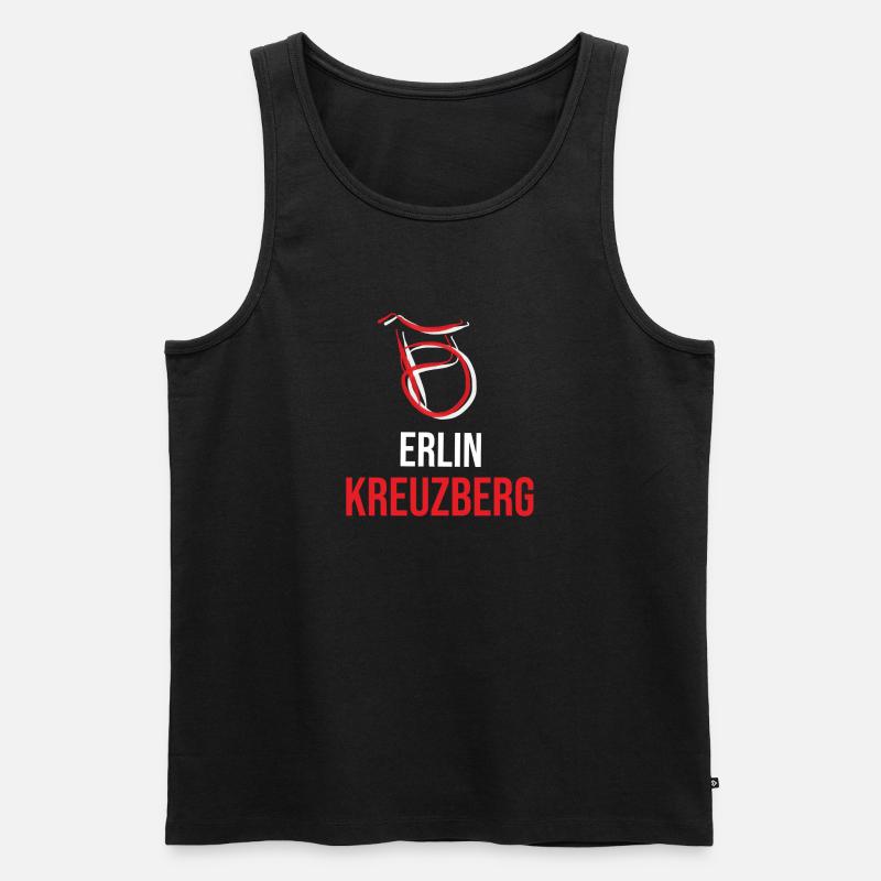 Berlin Kreuzberg Kapuzenpullover - Männer Premium Bio Tank Top - Schwarz