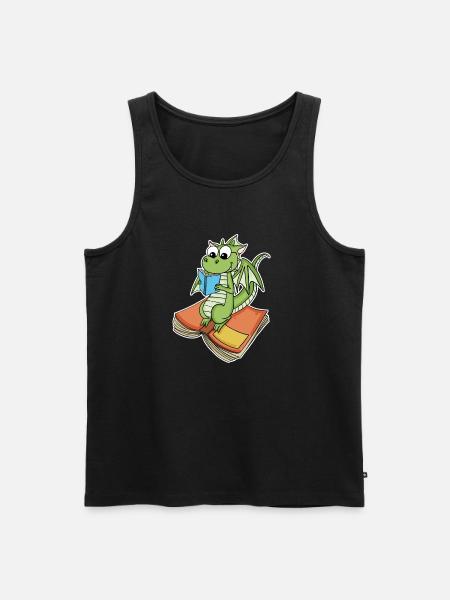 Books Dragon Dragon - Men's Premium Organic Tank Top - black