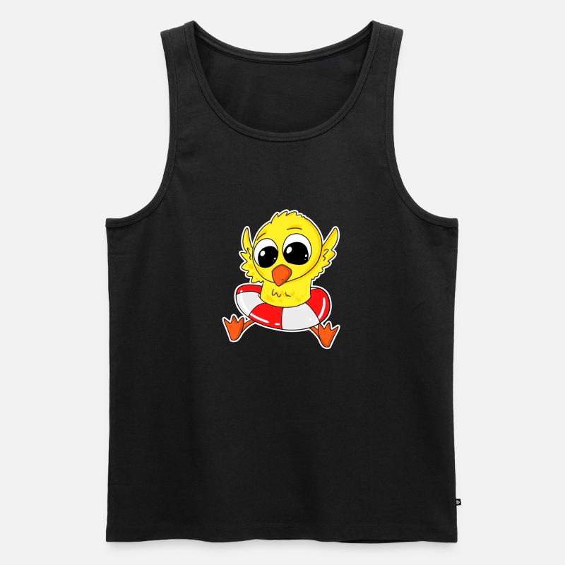 Duck bathing duck bathing - Men's Premium Organic Tank Top - black