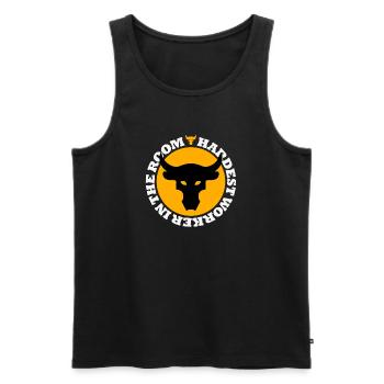 Project Rock - Men's Premium Organic Tank Top - black - Front - Michal (187cm)
