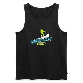 Bergwandern Wandern Wanderer Gletscher Statement - Männer Premium Bio Tank Top - Schwarz - Vorne - Michal (187cm)