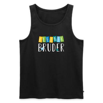 kleiner Bruder - süße Monster - Männer Premium Bio Tank Top - Schwarz - Vorne - Michal (187cm)