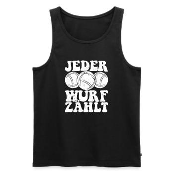Boule Spruch Kugeln für Bouler Boccia Spiel - Männer Premium Bio Tank Top - Schwarz - Vorne - AI Model Male 178 light (178cm)