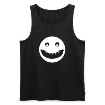 Grillen Monster Bratwurst Fan Camping Smiley Hobby - Männer Premium Bio Tank Top - Schwarz - Vorne - Michal (187cm)