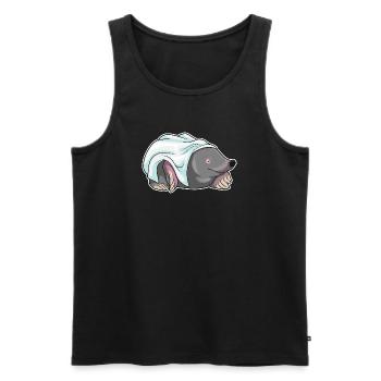 Maulwurf Braut Schleier Hochzeit - Männer Premium Bio Tank Top - Schwarz - Vorne - Michal (187cm)