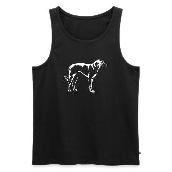 Kangal « Édition Noire » - Débardeur bio Premium Homme - noir - Devant - Michal (187cm)