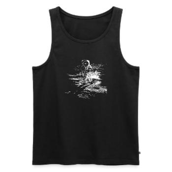 Space - Men's Premium Organic Tank Top - black - Front - AI Model Male 178 light (178cm)