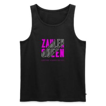 Zahlen Queen - Männer Premium Bio Tank Top - Schwarz - Vorne - Michal (187cm)