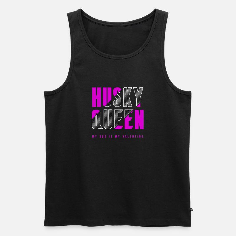 Husky Königin - Männer Premium Bio Tank Top - Schwarz