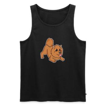 Chow Chow Dog Races Chiens Chiens - Débardeur bio Premium Homme - noir - Devant - Michal (187cm)