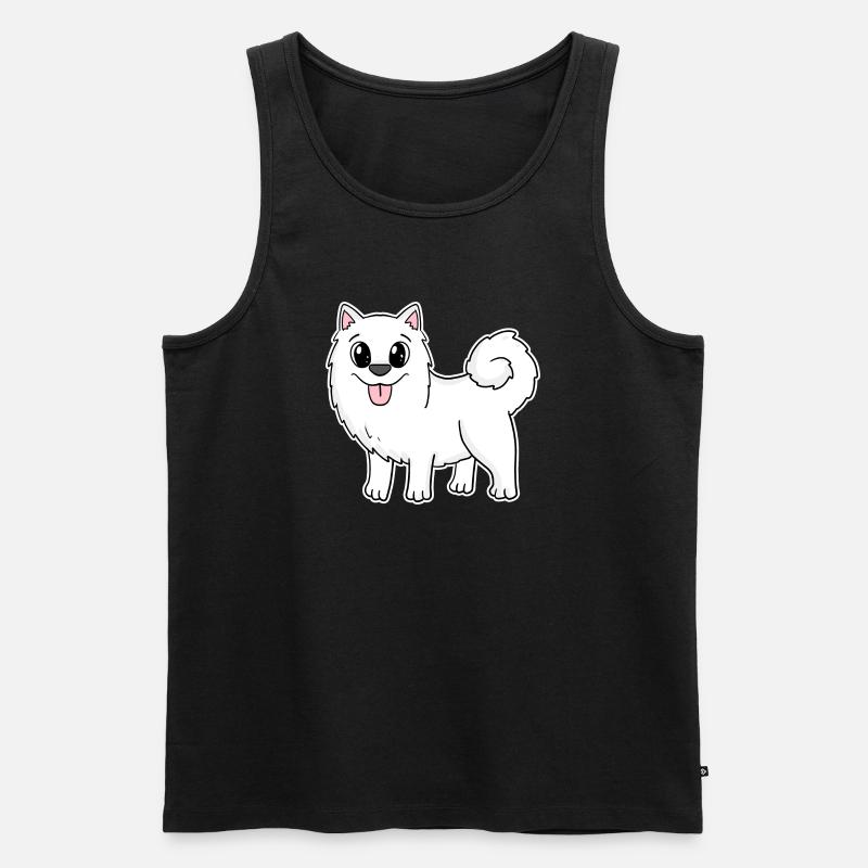 Samojede Hunderasse Hund Hunde - Männer Premium Bio Tank Top - Schwarz