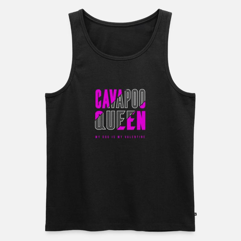 Cavapoo Königin - Männer Premium Bio Tank Top - Schwarz