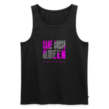 Cane Corso Queen - Men's Premium Organic Tank Top - black - Front - AI Model Male 178 light (178cm)