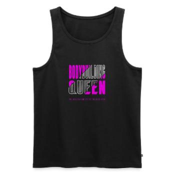 Bodybuilding queen - Men's Premium Organic Tank Top - black - Front - Michal (187cm)
