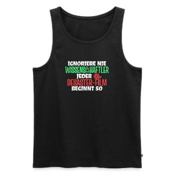 Film Schauen Movies Statement Dvd Abend Kinoabend - Männer Premium Bio Tank Top - Schwarz - Vorne - Michal (187cm)