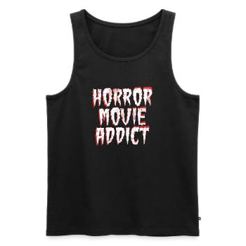 Cineaste Binge Watching Theater Movies Statement - Men's Premium Organic Tank Top - black - Front - AI Model Male 178 light (178cm)