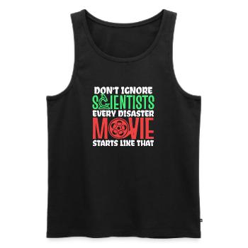 Cinema Movies Theatre Movies Statement Dvd Evening - Men's Premium Organic Tank Top - black - Front - Michal (187cm)