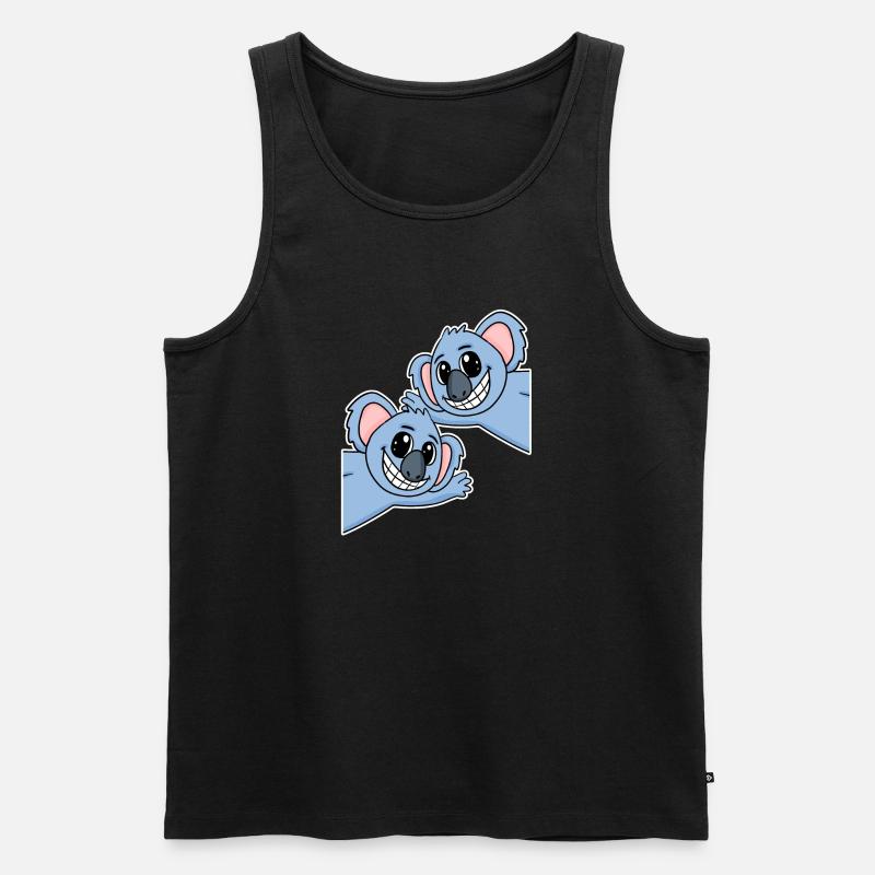Koala Koalas - Männer Premium Bio Tank Top - Schwarz