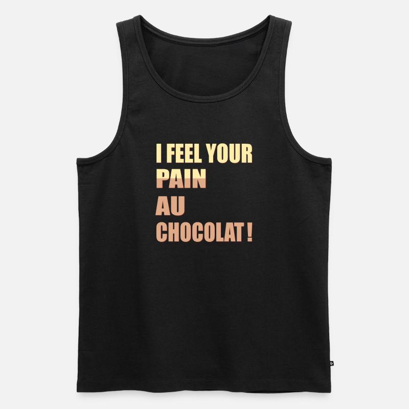 Schokoladen Brötchen Frankreich England - Männer Premium Bio Tank Top - Schwarz
