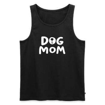 Dog Hund Mom Mutter Hundefan Tierliebe Gassi Fan - Männer Premium Bio Tank Top - Schwarz - Vorne - Michal (187cm)