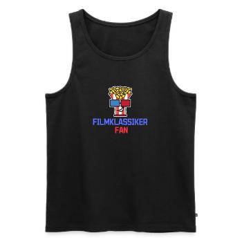 Kino Movies Theater Statement Popcorn Filmabend - Männer Premium Bio Tank Top - Schwarz - Vorne - Michal (187cm)