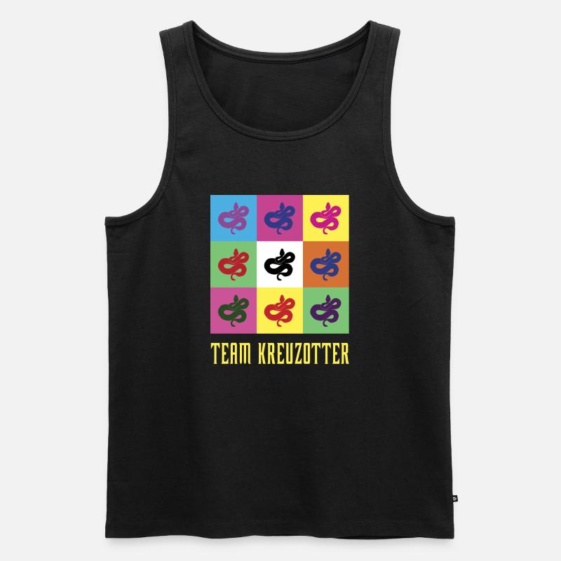 Team Kreuzotter - Männer Premium Bio Tank Top - Schwarz