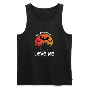 All The Ghouls Love Me Halloween - Männer Premium Bio Tank Top - Schwarz - Vorne - Michal (187cm)