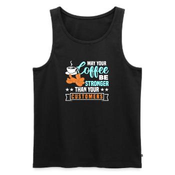 Balloon Twisting Design - Men's Premium Organic Tank Top - black - Front - AI Model Male 178 light (178cm)