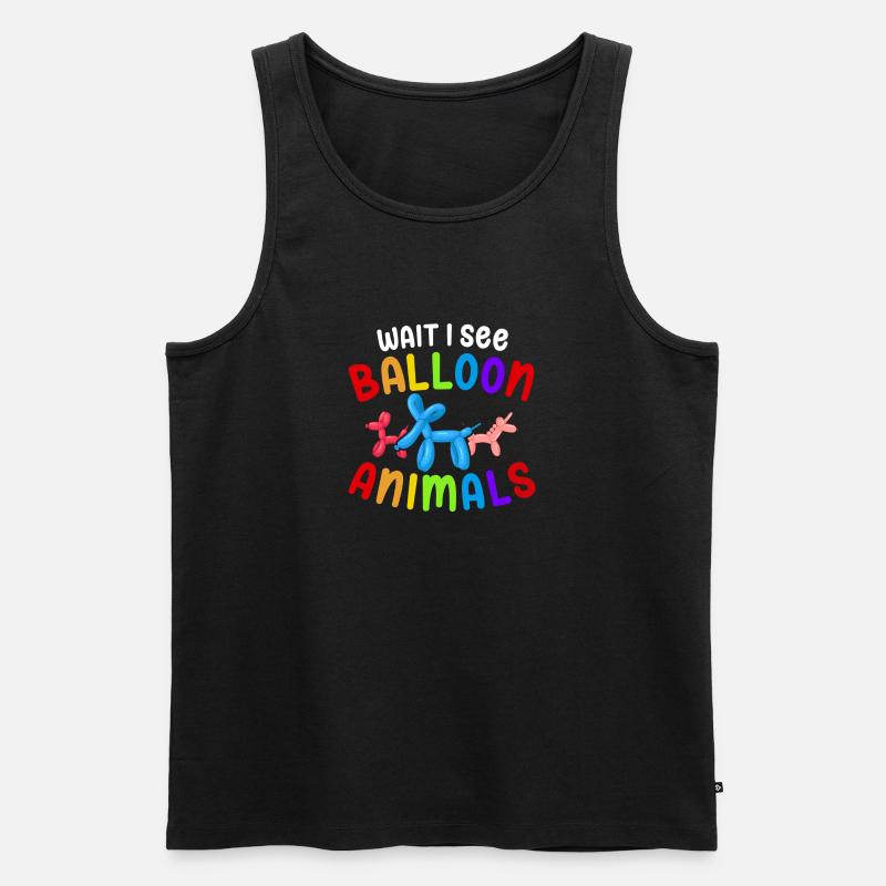 Ballon Twisting Design - Männer Premium Bio Tank Top - Schwarz