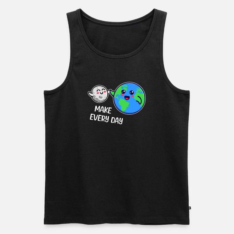 Mutter Erde Statement Umweltfreundlich Umwelt - Männer Premium Bio Tank Top - Schwarz