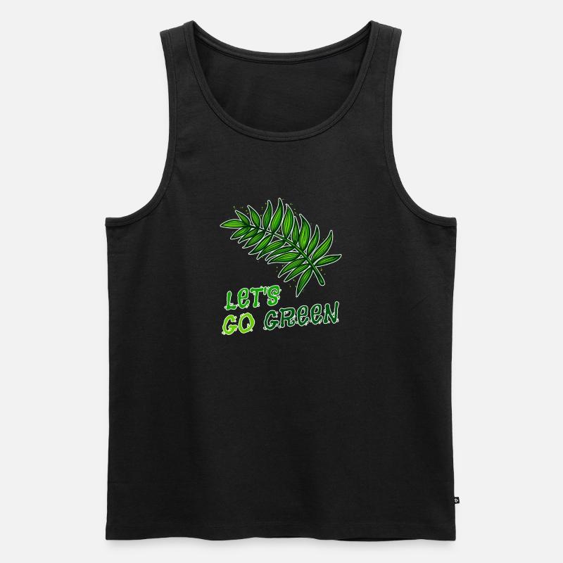 Umweltschützer Mutter Erde Natur Statement Umwelt - Männer Premium Bio Tank Top - Schwarz
