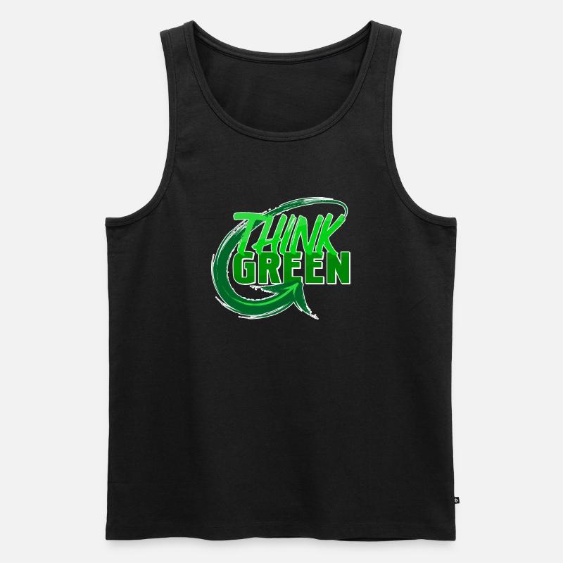 Umwelt Umweltschützer Statement Erde Mutter Natur - Männer Premium Bio Tank Top - Schwarz