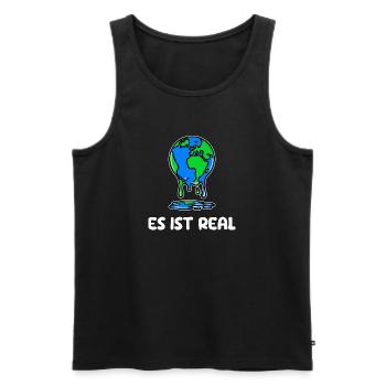 Mutter Erde Umwelt Umweltschäden Statement Natur - Männer Premium Bio Tank Top - Schwarz - Vorne - AI Model Male 178 light (178cm)