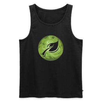 Feuille Nature Conservation Forêt Feuilles Symbole Couleurs - Débardeur bio Premium Homme - noir - Devant - Michal (187cm)