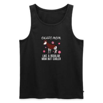 Okapi Wildnis Abenteuer - Männer Premium Bio Tank Top - Schwarz - Vorne - AI Model Male 178 light (178cm)