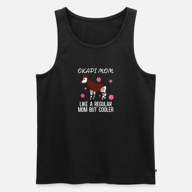 Okapi Wildnis Abenteuer - Männer Premium Bio Tank Top - Schwarz
