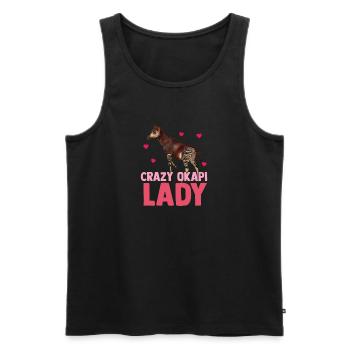 Im Herzen des Waldes Okapi - Männer Premium Bio Tank Top - Schwarz - Vorne - Michal (187cm)
