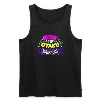 Herz Anime Mädchen Statement Otaku Manga Japan - Männer Premium Bio Tank Top - Schwarz - Vorne - AI Model Male 178 light (178cm)