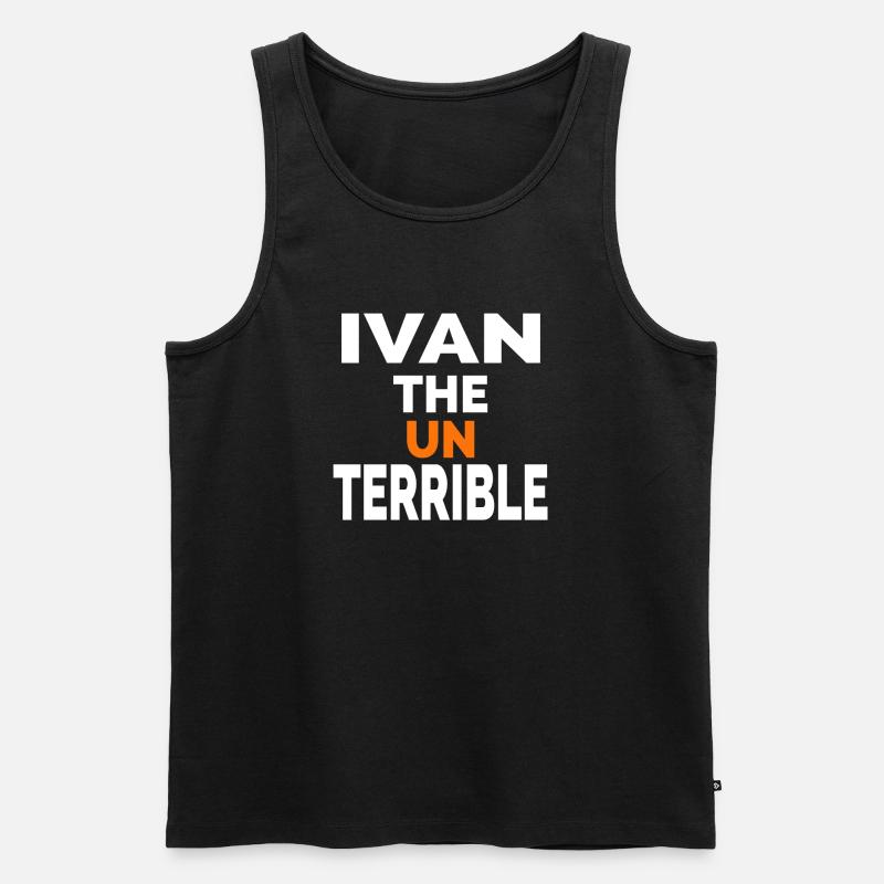 Iwan der Unschreckliche - Männer Premium Bio Tank Top - Schwarz