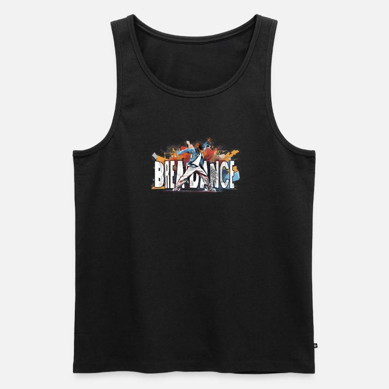 Breakdance Breakdancer Bboy - Männer Premium Bio Tank Top - Schwarz