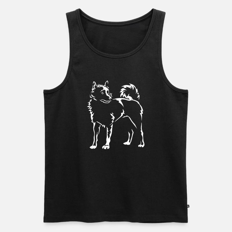Schipperke "Black Edition" - Männer Premium Bio Tank Top - Schwarz